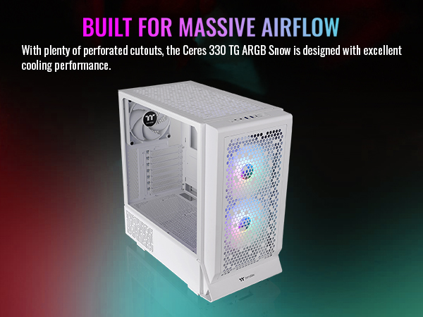 Thermaltake Ceres 330 TG ARGB Mid Tower E-ATX Case